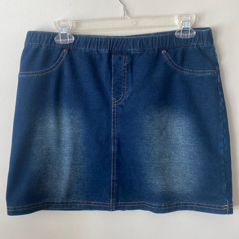 Stretchy Jean mini shirt